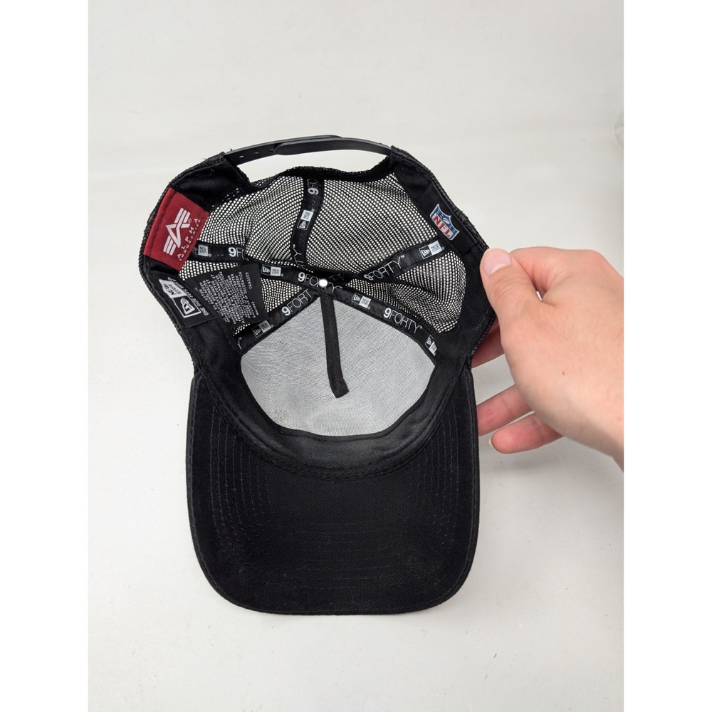 New Era x Alpha Industries Las Vegas Raiders Snapback Mesh Trucker Hat Cap NFL - Picture 5 of 7